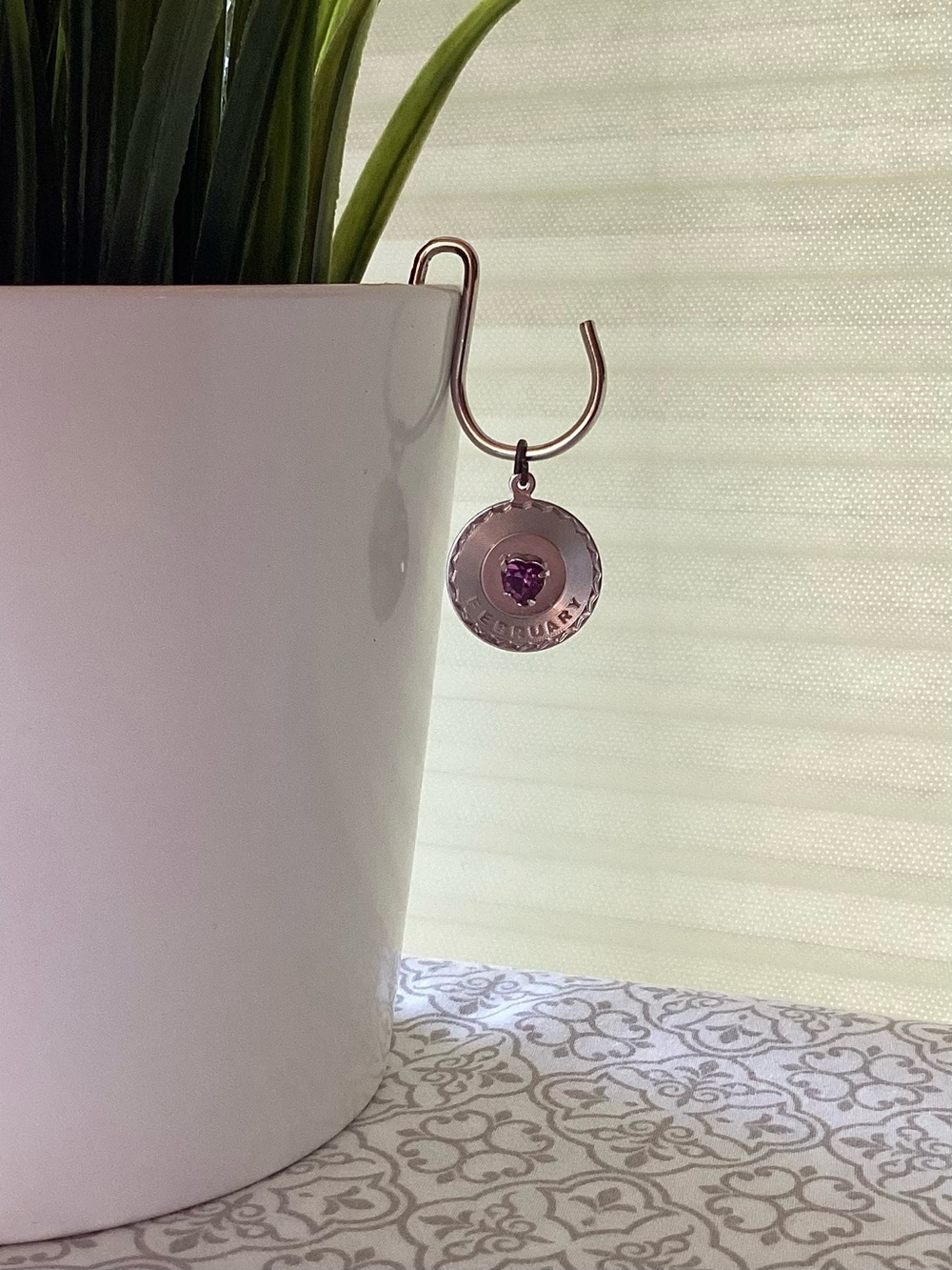 Heart Shaped Amethyst Silver Pendant